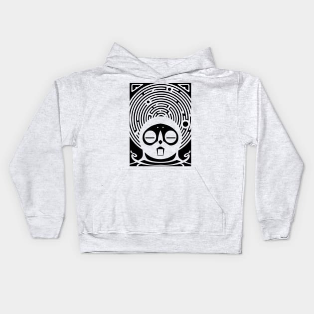 Grimoire Rubrum (Black on White) Kids Hoodie by SJBTees